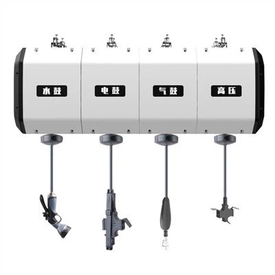 4-Drum Air Cuci Mobil Air Hose Reel Kabel Listrik Kabel Gulungan Drum Box Deskripsi Produk