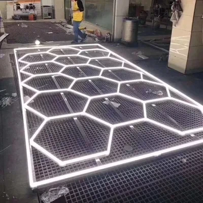 hexagon garage lighting